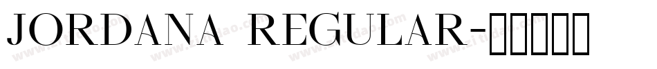 Jordana Regular字体转换